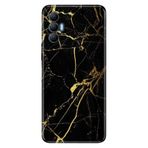 Senada Tecno Spark 8 Pro İle Uyumlu Kılıf Silikon Renkli Desenli Resimli - Sarı Siyah Mermer