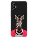 Senada Tecno Spark 8 Pro İle Uyumlu Kılıf Silikon Renkli Desenli Resimli - Şirin Zebra