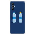 Senada Tecno Spark 8 Pro İle Uyumlu Kılıf Silikon Renkli Desenli Resimli - Su Iç Dostum