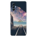 Senada Tecno Spark 8 Pro İle Uyumlu Kılıf Silikon Renkli Desenli Resimli - Tren Yolu