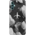 Senada Tecno Spark 8 Pro Kılıf Desenli Baskılı Tpu Rubber Kapak Bulutların Arasında - 001-Renkli