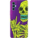 Senada Tecno Spark 8 Pro Kılıf Desenli Baskılı Tpu Rubber Kapak Iskelet 111 - 001-Renkli