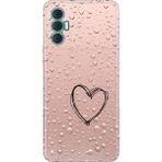 Senada Tecno Spark 8 Pro Kılıf Desenli Baskılı Tpu Rubber Kapak Kalbim - 001-Renkli