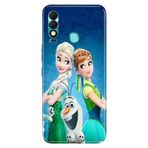 Senada Tecno Spark 8T ile Uyumlu Kılıf Resimli Desenli Silikon ElsaAnnaOlaf