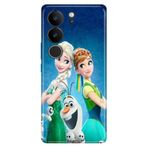 Senada Vivo V29 5g ile Uyumlu Kılıf Resimli Desenli Silikon ElsaAnnaOlaf