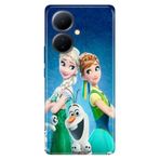 Senada Vivo V29 Lite 5G ile Uyumlu Kılıf Resimli Desenli Silikon ElsaAnnaOlaf