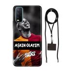 Senada Vivo Y11s Y20 Y20s ile Uyumlu Kılıf Aşkın Olayım Silikon İpli Boyun Askı Aparatı