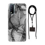 Senada Vivo Y11s Y20 Y20s ile Uyumlu Kılıf Black Art Silikon İpli Boyun Askı Aparatı