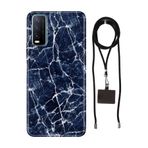 Senada Vivo Y11s Y20 Y20s ile Uyumlu Kılıf Dark Blue Silikon İpli Boyun Askı Aparatı