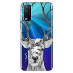 Senada Vivo Y11S Y20 Y20S İle Uyumlu Kılıf Desenli Baskılı Silikon Ren Geyiği