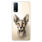Senada Vivo Y11S Y20 Y20S İle Uyumlu Kılıf Desenli Baskılı Silikon Sfenks Kedi