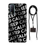 Senada Vivo Y11s Y20 Y20s ile Uyumlu Kılıf KeepCalm Silikon İpli Boyun Askı Aparatı