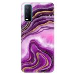 Senada Vivo Y11s Y20 Y20s ile Uyumlu Kılıf Resimli Desenli Silikon Pembe Ametist