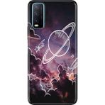 Senada Vivo Y11S Y20 Y20S Kılıf Desenli Baskılı Tpu Rubber Kapak Gezegenler - 001-Renkli