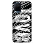 Senada Vivo Y21S İle Uyumlu Kılıf Desenli Baskılı Silikon Gri Aşk Love Tema