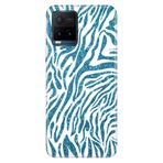 Senada Vivo Y21S İle Uyumlu Kılıf Desenli Baskılı Silikon Parıldayan Zebra