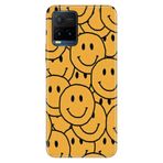 Senada Vivo Y21s ile Uyumlu Kılıf Resimli Desenli Silikon Gülen Emoji