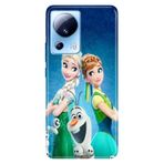 Senada Xiaomi Mi 13 Lite ile Uyumlu Kılıf Resimli Desenli Silikon ElsaAnnaOlaf
