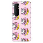 Senada Xiaomi Mi Note 10 Lite İle Uyumlu Kılıf Desenli Baskılı Silikon Unicorn Donut