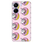 Senada Xiaomi Poco C65 İle Uyumlu Kılıf Desenli Baskılı Silikon Unicorn Donut