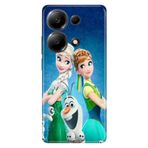Senada Xiaomi Poco X6 Pro 4.5G ile Uyumlu Kılıf Resimli Desenli Silikon ElsaAnnaOlaf