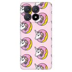 Senada Xiaomi Poco X6 Pro 5G İle Uyumlu Kılıf Desenli Baskılı Silikon Unicorn Donut