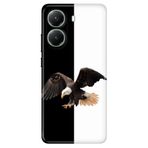 Senada Xiaomi Poco X7 Pro Telefon İle Uyumlu Kılıfı Art Silikon Baskılı Tpu Siyah Beyaz Parçalı