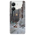 Senada Xiaomi Poco X7 Pro Telefon İle Uyumlu Kılıfı Art Silikon Baskılı Tpu Winter New York