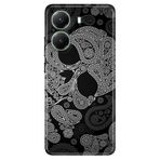 Senada Xiaomi Poco X7 Pro Telefon İle Uyumlu Kılıfı Dekoratif Silikon Baskılı Kapak Skuller