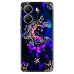 Senada Xiaomi Poco X7 Pro Telefon İle Uyumlu Kılıfı Renkli Silikon Baskılı Tpu Ayyıldız Neon Mandala
