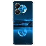 Senada Xiaomi Poco X7 Pro Telefon İle Uyumlu Kılıfı Renkli Silikon Baskılı Tpu Dolunay Deniz