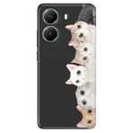 Senada Xiaomi Poco X7 Pro Telefon İle Uyumlu Kılıfı Renkli Silikon Baskılı Tpu Pisi Pisi Kedi