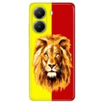 Senada Xiaomi Poco X7 Pro Telefon İle Uyumlu Kılıfı Renkli Silikon Baskılı Tpu Sarı Kırmızı Parçalı Aslan