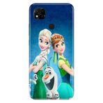 Senada Xiaomi Redmi 10A ile Uyumlu Kılıf Resimli Desenli Silikon ElsaAnnaOlaf