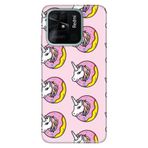 Senada Xiaomi Redmi 10A İle Uyumlu Kılıf Silikon Desenli Resimli Kapak Unicorn Donut
