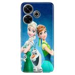 Senada Xiaomi Redmi 13 4G ile Uyumlu Kılıf HD Desenli Silikon ElsaAnnaOlaf Uyumlu
