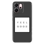 Senada Xiaomi Redmi 15 6.9" Kapak ile Uyumlu Kılıf Dekoratif Silikon Baskılı Kapak Feel Good
