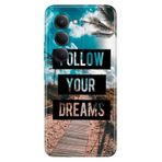 Senada Xiaomi Redmi 15 6.9" Kapak ile Uyumlu Kılıf Dekoratif Silikon Baskılı Kapak Follow Your Dreams