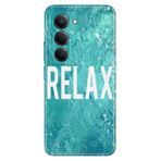 Senada Xiaomi Redmi 15 6.9" Kapak ile Uyumlu Kılıf Dekoratif Silikon Baskılı Kapak Relax Mermer