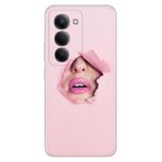 Senada Xiaomi Redmi 15 6.9" Kapak ile Uyumlu Kılıf Dekoratif Silikon Baskılı Kapak Saklı Aşk