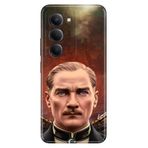 Senada Xiaomi Redmi 15 Kamera Koruma ile Uyumlu Kılıf Tema Art Desenli Baskılı Silikon Asil Atatürk