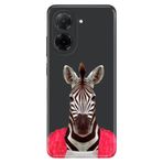 Senada Xiaomi Redmi A5 İle Uyumlu Kılıf Dekoratif Silikon Baskılı Kapak Şirin Zebra