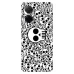 Senada Xiaomi Redmi A5 İle Uyumlu Kılıf Dekoratif Silikon Baskılı Kapak Skull White