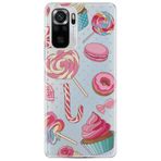 Senada Xiaomi Redmi Note 10 10S İle Uyumlu Kılıf Desenli Dayanıklı Sert Silikon Kapak - Cupcake Donut