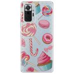 Senada Xiaomi Redmi Note 10 Pro İle Uyumlu Kılıf Desenli Dayanıklı Silikon Kapak - Cupcake Donut