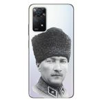 Senada Xiaomi Redmi Note 11 Pro 5G Uyumlu İle Uyumlu Kılıf 0.4Mm Lazer Kesim Silikon Atatürk Paşa