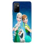 Senada Xiaomi Redmi Note 11se ile Uyumlu Kılıf Resimli Desenli Silikon ElsaAnnaOlaf