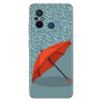 Senada Xiaomi Redmi Note 12 5G İle Uyumlu Kılıf Silikon Desenli Resimli Kapak Kırmızı Şemsiye