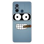 Senada Xiaomi Redmi Note 12 5G İle Uyumlu Kılıf Silikon Desenli Resimli Kapak Robot Smoke