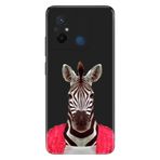 Senada Xiaomi Redmi Note 12 5G İle Uyumlu Kılıf Silikon Desenli Resimli Kapak Şirin Zebra